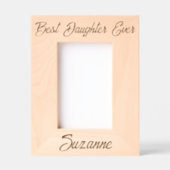 娘最高のは今まパーソナライズされたで レーザー彫刻フレーム (正面)