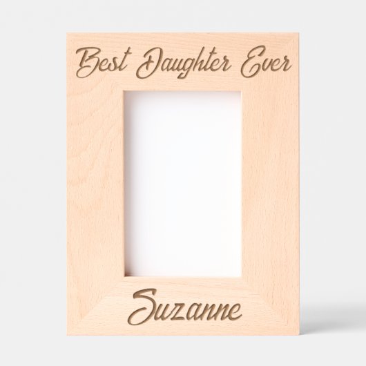 娘最高のは今まパーソナライズされたで レーザー彫刻フレーム (正面)