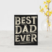 娘最高の息子誕生日からの常のパパ カード (黄色い花)