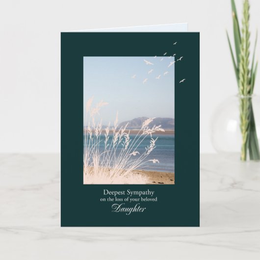 娘枯草悔やみや弔慰 カード (正面)