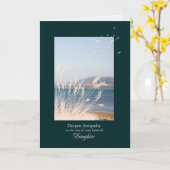 娘枯草悔やみや弔慰 カード (黄色い花)