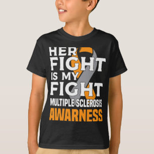 娘母多発性硬化症認識度女性 Tシャツ