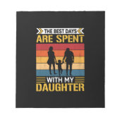 娘父の最高のを連れて行く ノートパッド (正面)