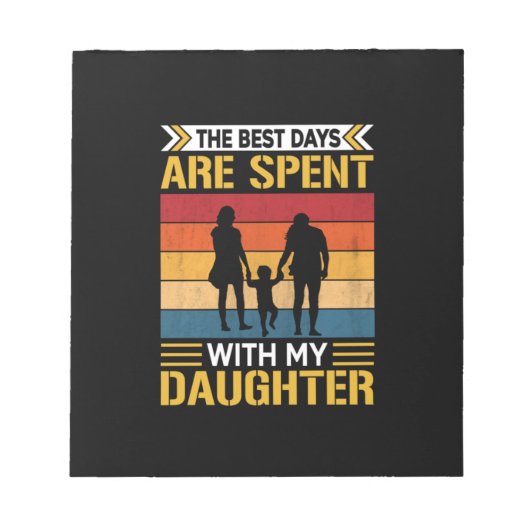 娘父の最高のを連れて行く ノートパッド (正面)