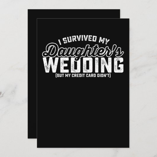 娘生き延びの結婚車だ 招待状 (正面/裏面)