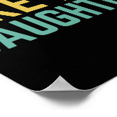 娘素晴らしの父おもしろいの日の贈り物 ポスター (角)