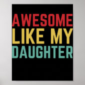 娘素晴らしの父おもしろいの日の贈り物 ポスター (正面)