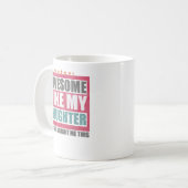 娘素晴らしの父の日のように コーヒーマグカップ (正面左)