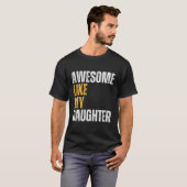 娘素晴らしの父の日の驚きのように Tシャツ (正面フル)