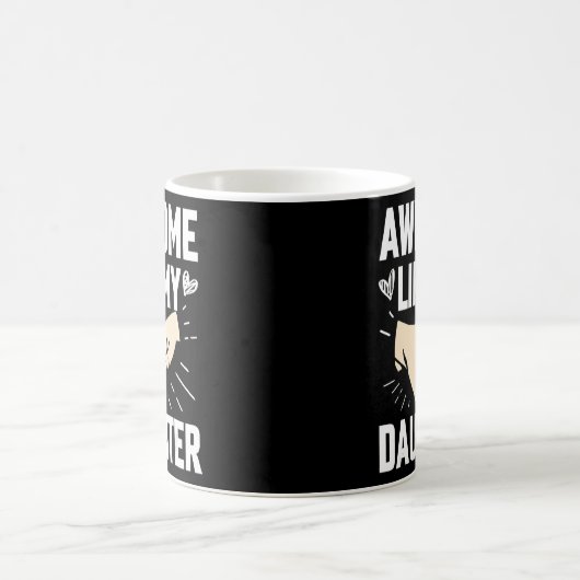娘素晴らしの父の親の日のように コーヒーマグカップ (中央)