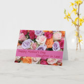 娘義母の日のバラカード カード (黄色い花)