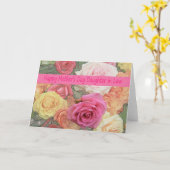 娘義母の日のバラカード カード (黄色い花)