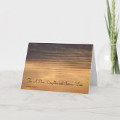 娘親愛と娘婿の記念日カード カード (正面)