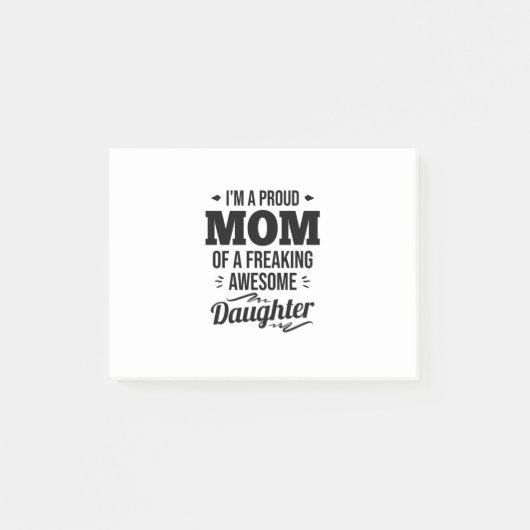 娘誇りを持ったの母素晴らし親 ポストイット (正面)