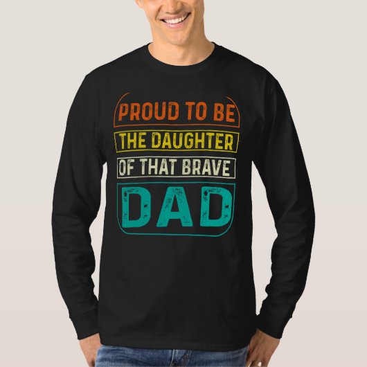 娘誇りを持ったパパ Tシャツ (正面)