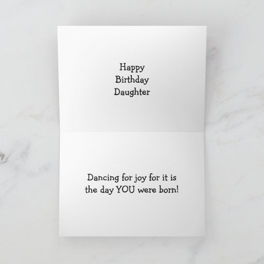 娘誕生日踊り カード (内部)