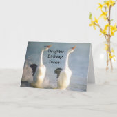 娘誕生日踊り カード (黄色い花)