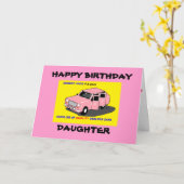 娘誕生日 カード (黄色い花)