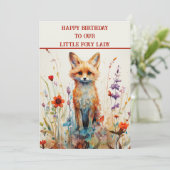 娘10th誕生日抽象芸術キツネ シーズンカード (スタンド正面)