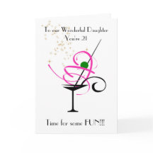 娘21歳誕生日カード