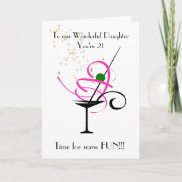 娘21歳誕生日カード カード