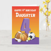 娘4thバースデースポーツボール カード (黄色い花)