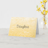 娘 カード (黄色い花)