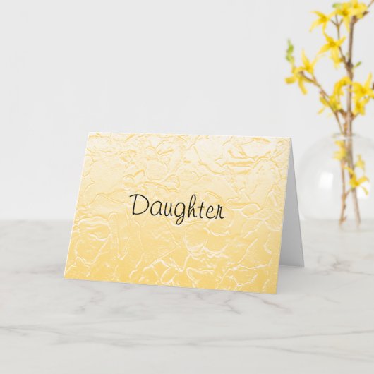 娘 カード (黄色い花)