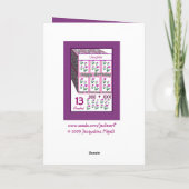 娘 – ハッピー13誕生日 カード (裏面)