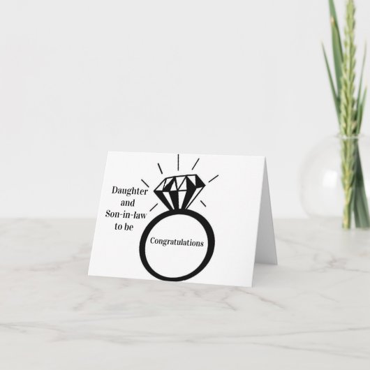 *娘 & 婚約者* の **婚約** カード (正面)