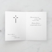 娘,幸せな最初のコミュニオンカードでピンク カード (内部)