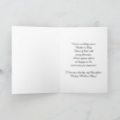 娘/幸せな母の日 – フローラとオウム カード (内部)