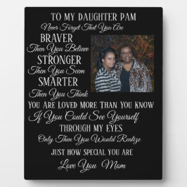 娘、息子、妹、兄弟などに フォトプラーク