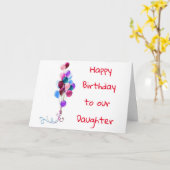 ***娘**日々の特別な作業 カード (黄色い花)