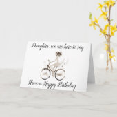 ***娘**楽しい誕生日を!!! カード (黄色い花)