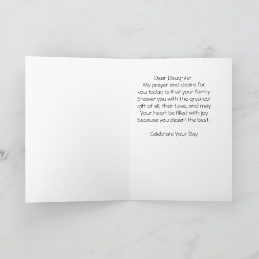 娘：母の日 カード (内部)