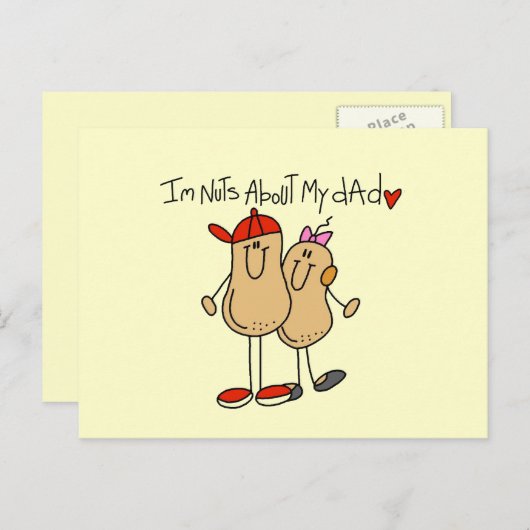 娘 – 私のパパTシャツとギフトについて ポストカード (正面/裏面)