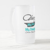 娘-私の常に英雄-卵巣癌 フロストグラスビールジョッキ (正面左)