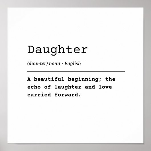 娘 – 美しい始まり ポスター (正面)