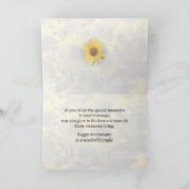 娘＆義理の息子 結婚1周年おめでとう カード (内部)