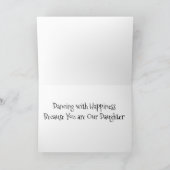 **娘**誕生日ダンス** カード (内部)