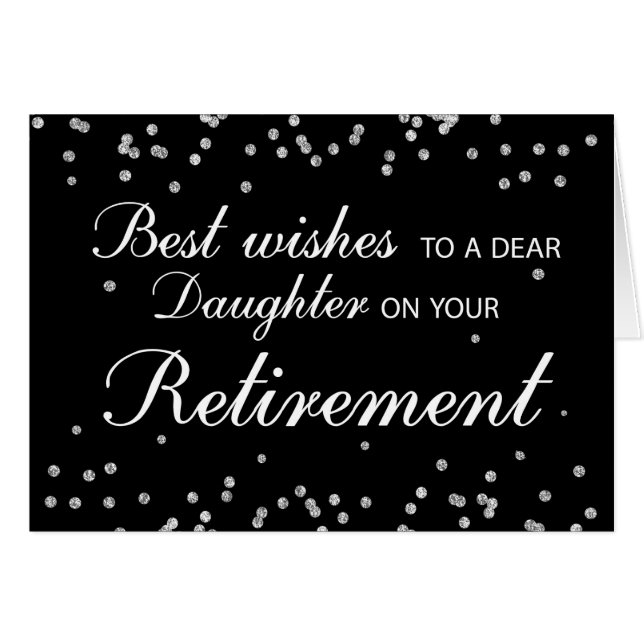 娘、退職祝いブラック+シルバー (正面横)