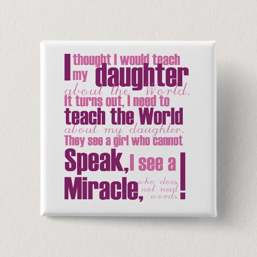 娘Pin 缶バッジ (正面)