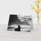 娘U顔の将来の卒業生 カード (黄色い花)