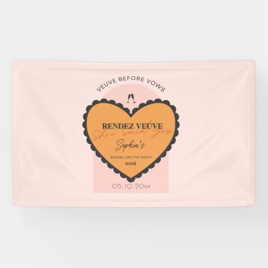 婚前契約のヴィヴ Before Vows Rendez Veuve 横断幕 (横)