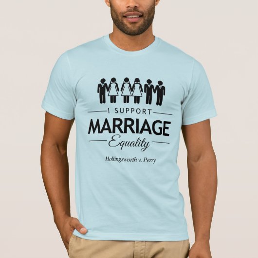 婚姻の平等に関する裁判所の決定を支持します - -.png tシャツ (正面)