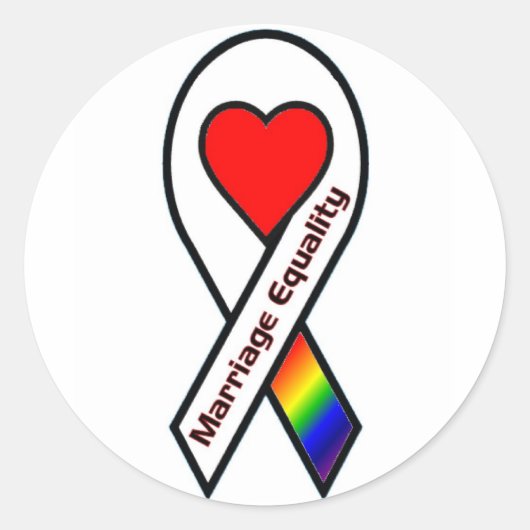 婚姻の平等 ラウンドシール (正面)