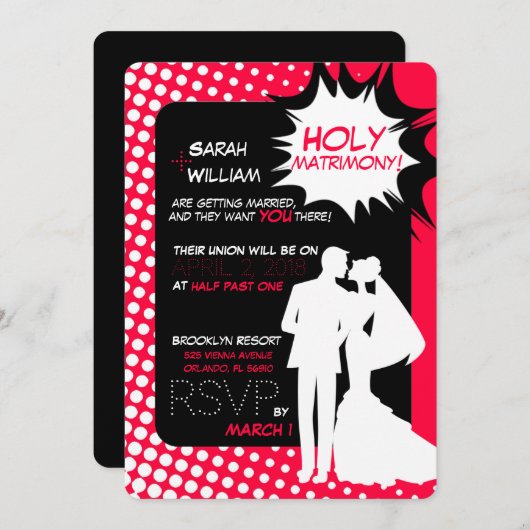 婚姻の超出力! 招待状 (正面/裏面)