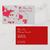 婚姻カウンセエレガントラー名フェミニン刺 名刺 (正面/裏面)