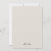 婚姻伝統的誓書の更新ブライダルシャワー 招待状 (裏面)